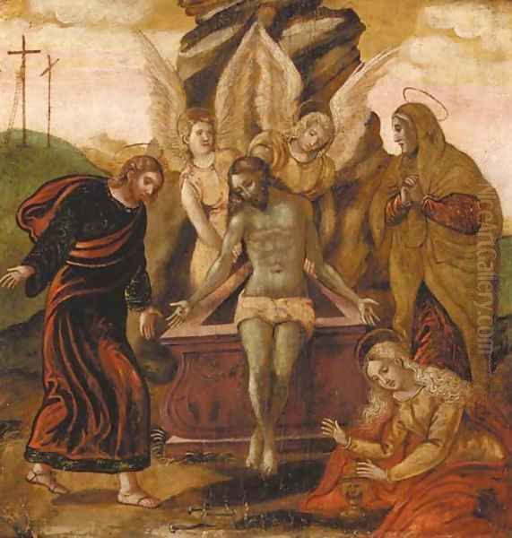 The Entombment Oil Painting by Dalmatian School