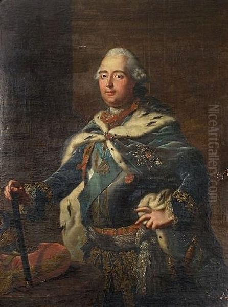 Bildnis Friedrichs Ii. Landgraf Von Hessen-kassel Oil Painting by Johann Heinrich The Elder Tischbein