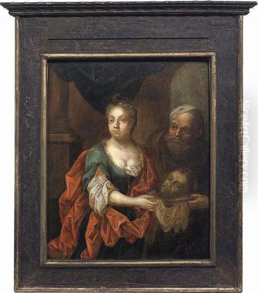 I . Judithwith The Head Of Holofernes Oil Painting by Johann Heinrich The Elder Tischbein