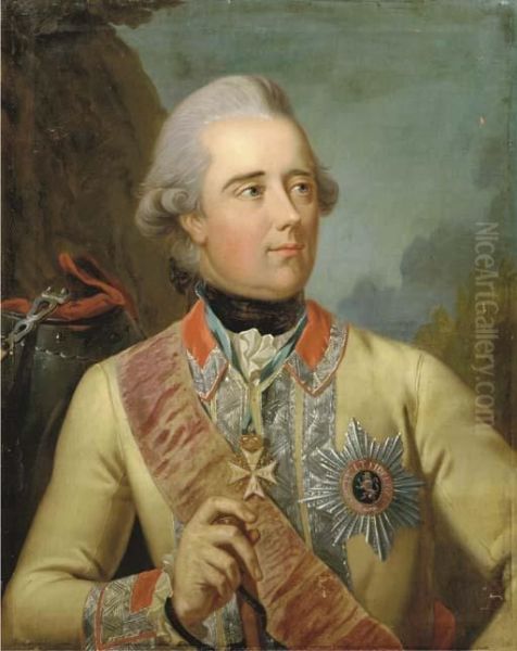 The Sitter Should Be Identified 
As Minister And General Lieutenant Martin Ernst Von Schlieffen Oil Painting by Johann Heinrich The Elder Tischbein