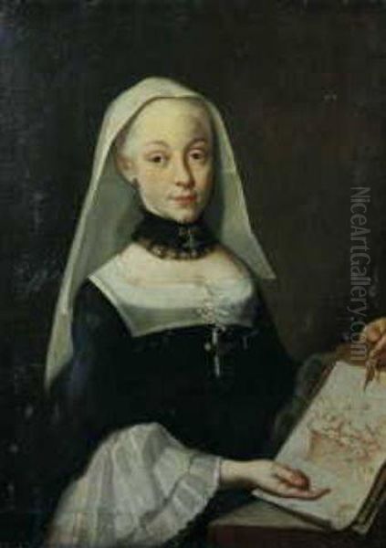 Einer Adeligen Stiftsdame Oil Painting by Johann Heinrich The Elder Tischbein