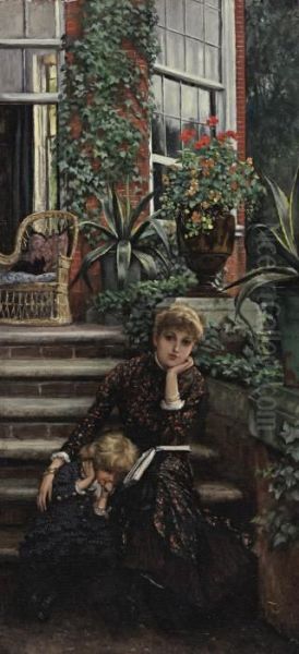 La Soeur Ainee Oil Painting by James Jacques Joseph Tissot