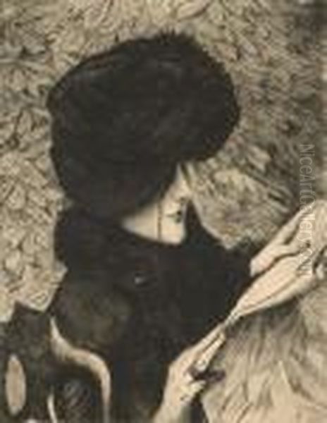 Le Journal Oil Painting by James Jacques Joseph Tissot