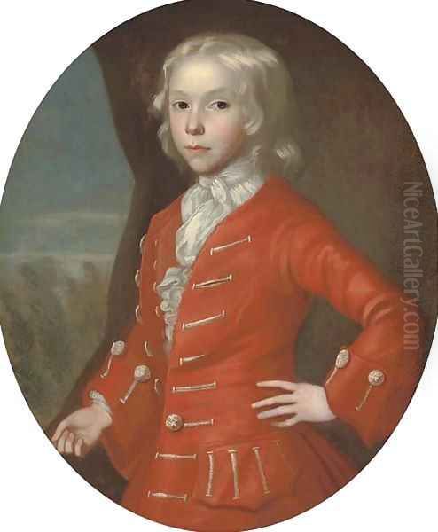 Portrait of a boy Oil Painting by George, of Chichester Smith