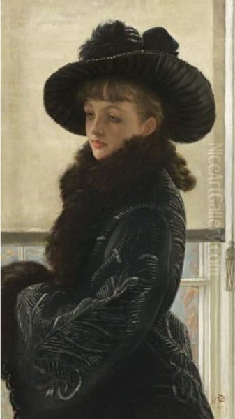 Mavourneen Portrait Of Kathleen Newton Oil Painting by James Jacques Joseph Tissot