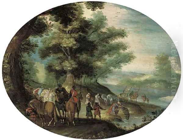 The Baptism of the Eunuch Oil Painting by Jacob II Savery