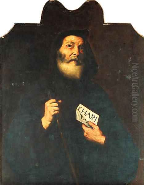 Saint Francis of Paola Oil Painting by Jusepe De Ribera, Lo Spagnoletto