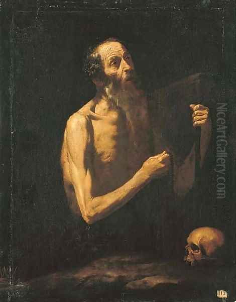 Saint Onophrius Oil Painting by Jusepe De Ribera, Lo Spagnoletto