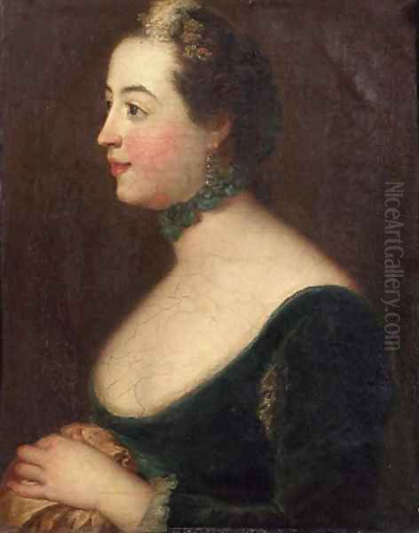 Portrait of a noblewoman Oil Painting by Louis de Silvestre