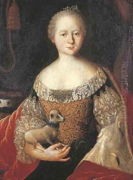 Portrait of a lady Oil Painting by Louis de Silvestre