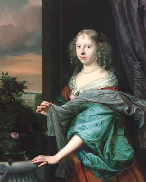 Portrait of a lady 3 Oil Painting by Anglo-Dutch School