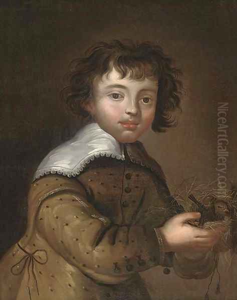 Portrait of a boy 2 Oil Painting by Anglo-Dutch School