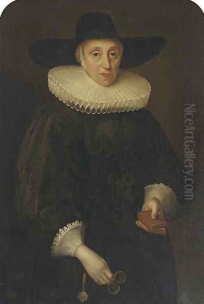 Portrait of Miss Eddowes Oil Painting by Anglo-Dutch School