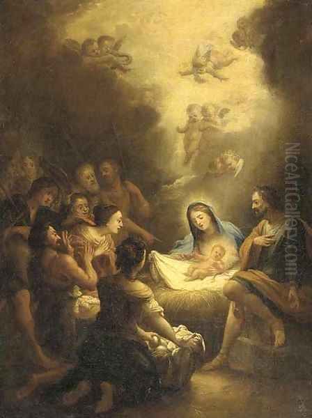 The Adoration of the Shepherds Oil Painting by Ignazio Stern