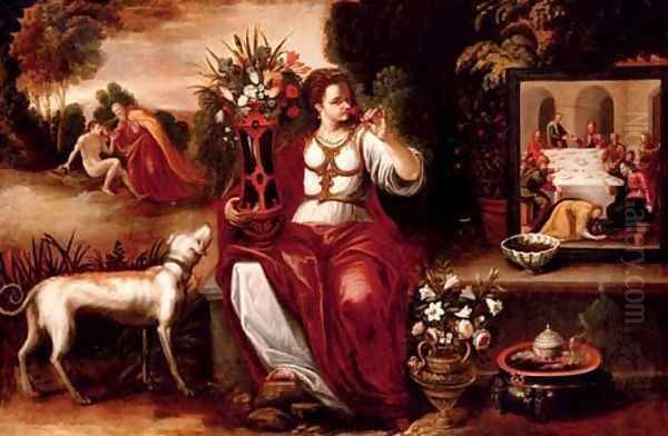 An allegory of the sense of smell by Juan De Arellano Santorcaz