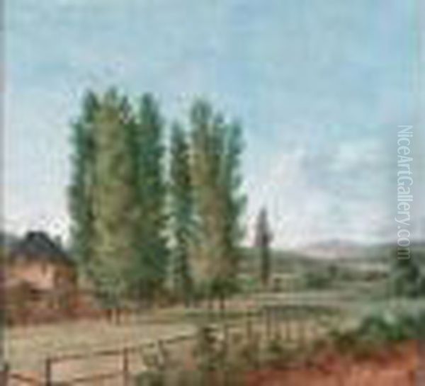 Paysage Boise Oil Painting by Wolfgang-Adam Toepffer