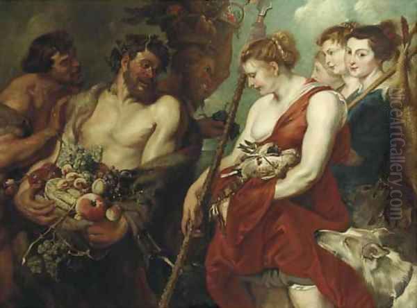 Diana returning from the Hunt Oil Painting by Sir Peter Paul Rubens And Frans Snijders