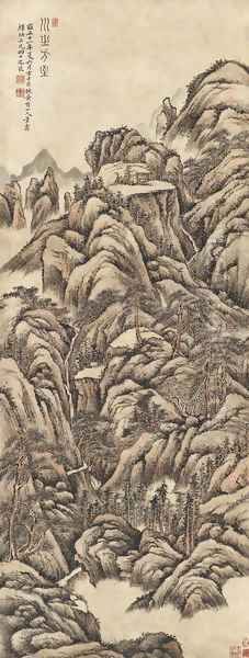 The Magnificent Southern Mountain Oil Painting by Fang Shishu