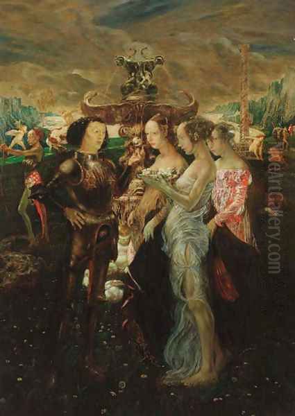 The judgement of Paris Oil Painting by Fredrich Stahl