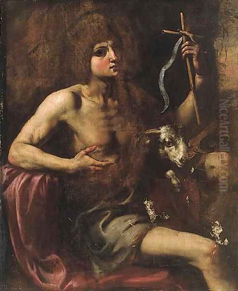 Saint John the Baptist Oil Painting by Neopolitan School