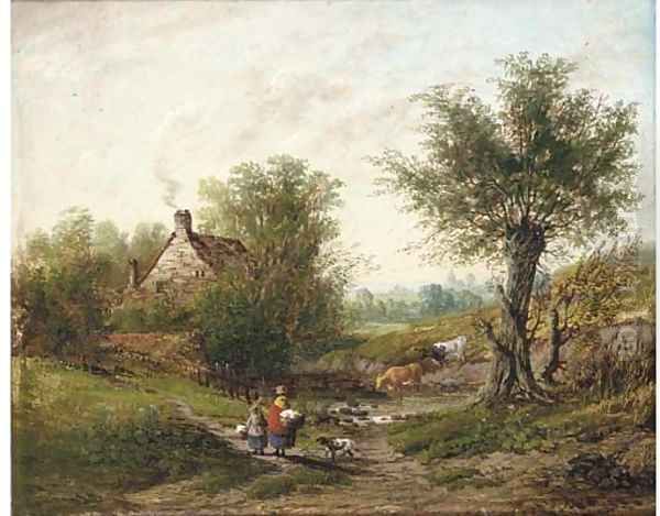 View of Trowse, near Norwich Oil Painting by Norwegian School