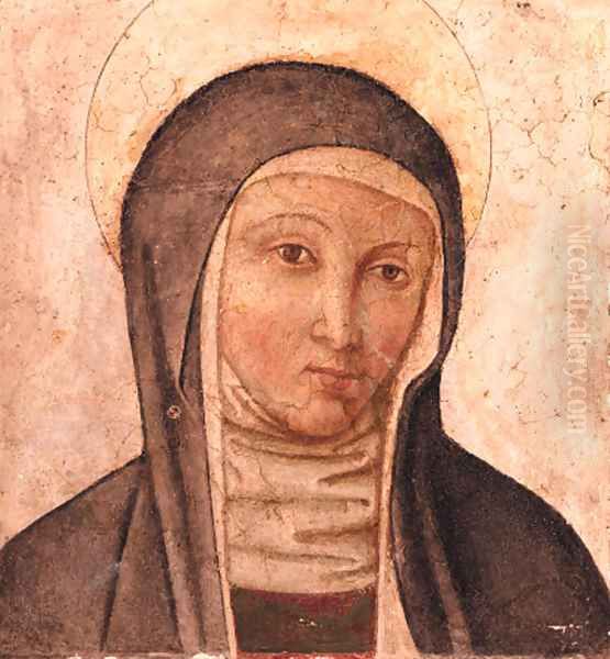 Saint Clare Oil Painting by Umbrian School