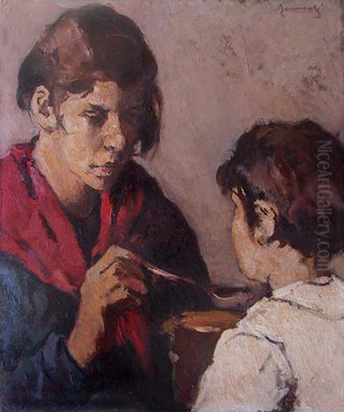 Senza Titolo Oil Painting by Ludovico Tommasi