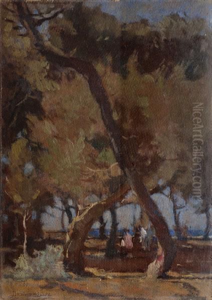 Alberi Oil Painting by Ludovico Tommasi