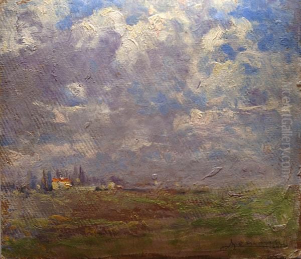 Paesaggio Oil Painting by Ludovico Tommasi