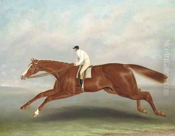 Lord Wilton's Gladiator, with Bill Scott up Oil Painting by Samuel Spode