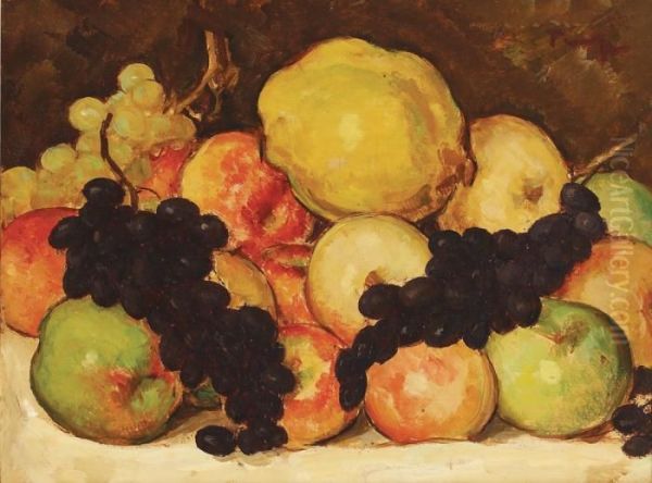 Still Life With Fruits Oil Painting by Nicolae Tonitza