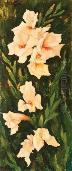 Imperial Lilies Oil Painting by Nicolae Tonitza