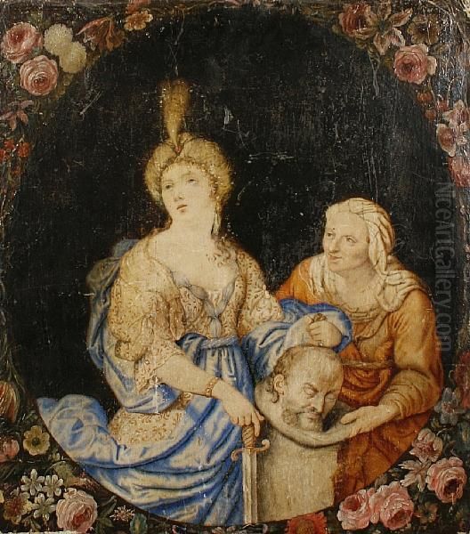 Judith And Holifernes Oil Painting by Jacob Van Toorenvliet