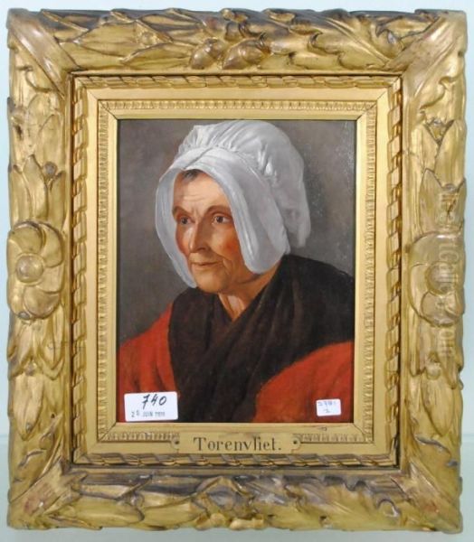 Portrait De Dame Oil Painting by Jacob Van Toorenvliet