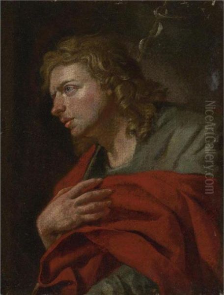 St. John The Evangelist Oil Painting by Jacob Van Toorenvliet