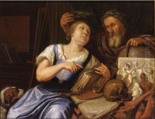 An Allegory Of The Arts Oil Painting by Jacob Van Toorenvliet