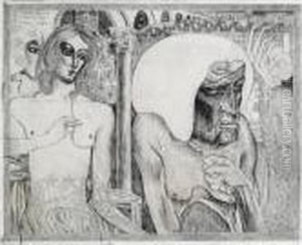 Jeugd En Ouderdom Der Vrouw Oil Painting by Jan Toorop