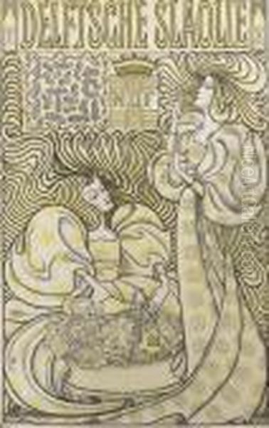 Delftsche Slaolie (verbeek 6) Oil Painting by Jan Toorop