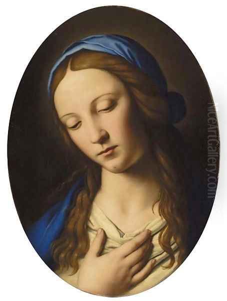 The Madonna Oil Painting by Giovanni Battista Salvi, Il Sassoferrato