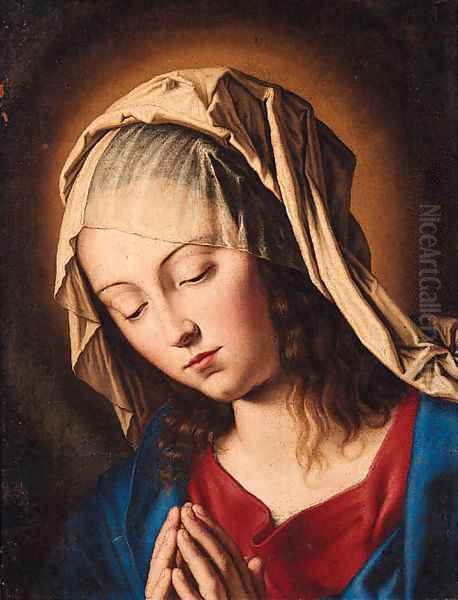 The Madonna at Prayer Oil Painting by Giovanni Battista Salvi, Il Sassoferrato