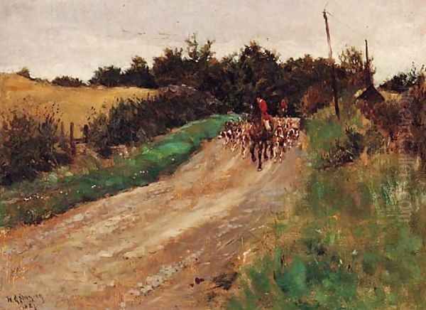 Returning Home Oil Painting by William Grant Stevenson