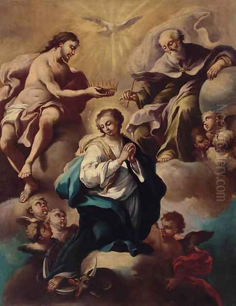 The Immaculate Conception Oil Painting by Francesco Solimena