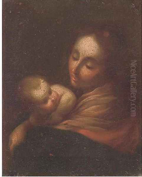 The Madonna and Child 2 Oil Painting by Francesco Solimena