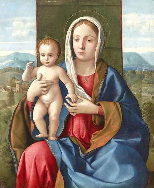 The Madonna and Child Oil Painting by Girolamo da Santacroce