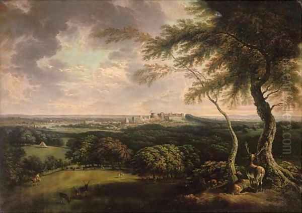 Windsor and Eaton from St. Leonards Oil Painting by Joseph Constantine Stadler