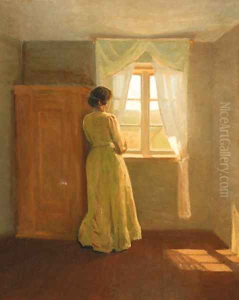 Distant thoughts Oil Painting by Eiler (Carl) Sorensen