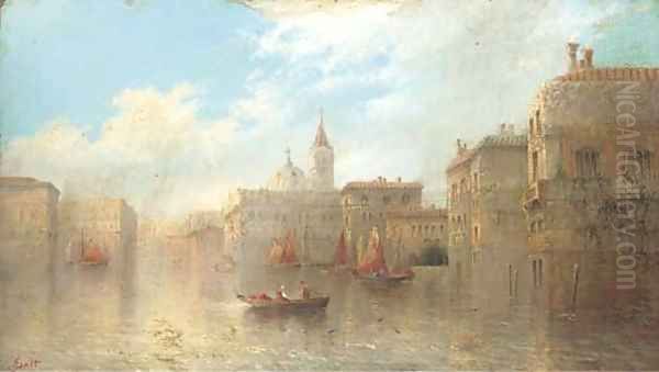 A Venetian backwater Oil Painting by James Salt