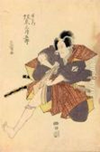 Masaemon Oil Painting by Toyokuni