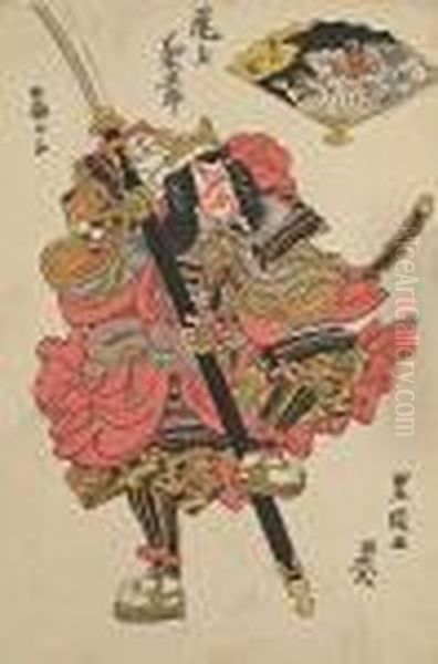 Portraits Of Kabuki Actors Oil Painting by Toyokuni