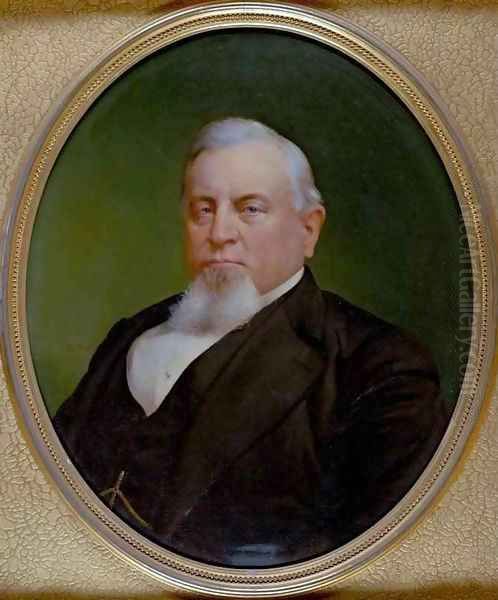 Portrait of Charles Crocker Oil Painting by Stephen William Shaw